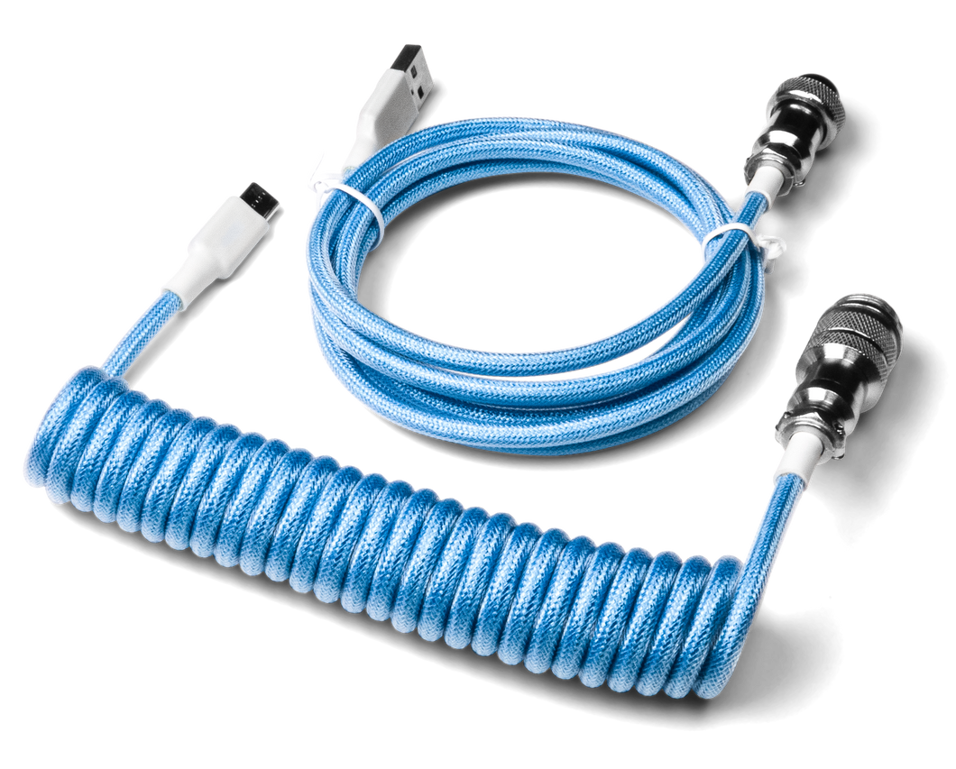 Keyboard Coiled Aviator Cable