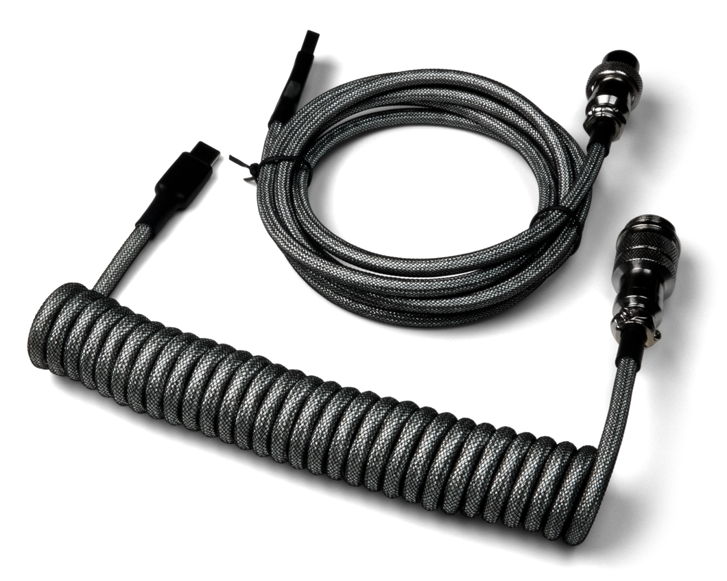 Keyboard Coiled Aviator Cable